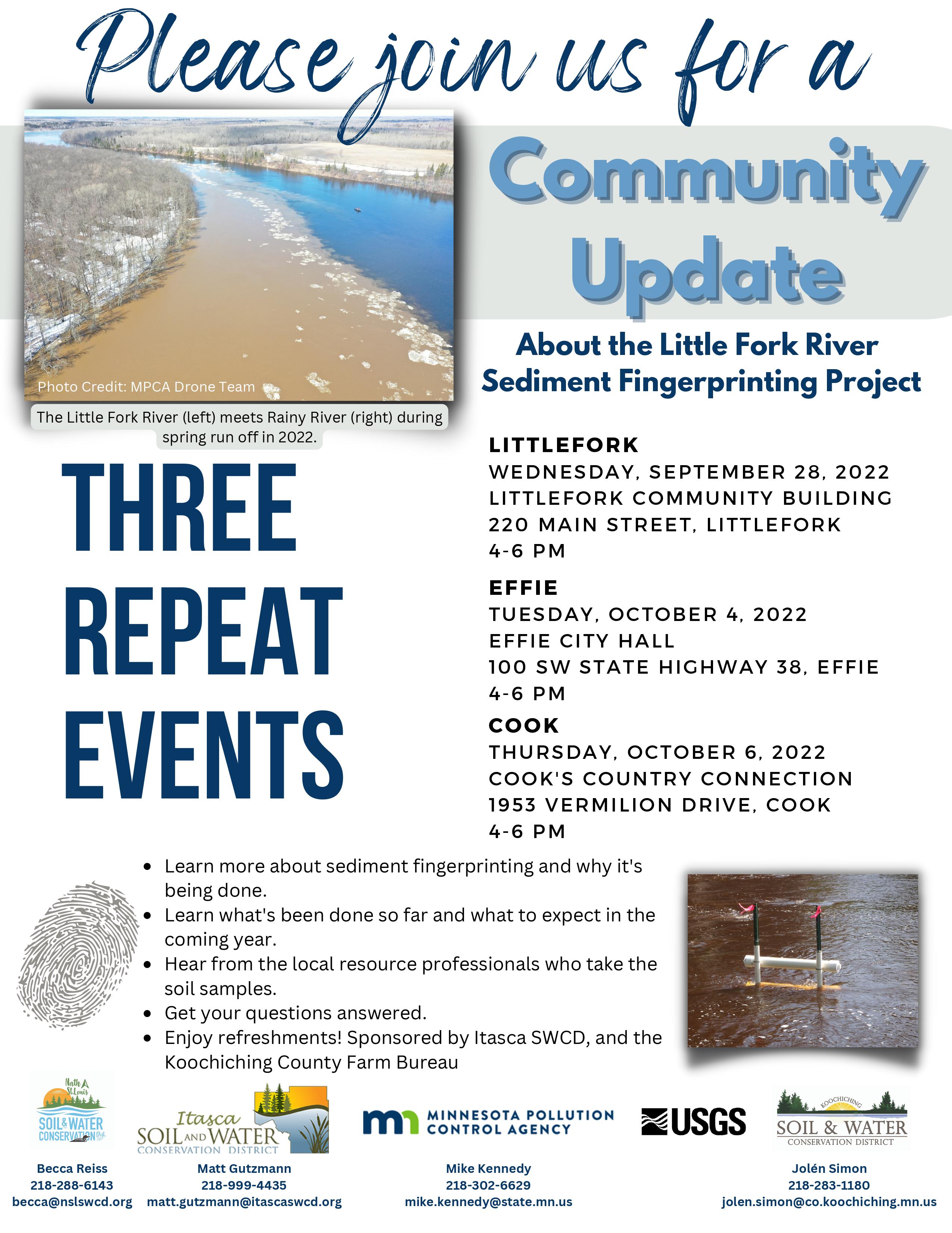 Little Fork Sediment Fingerprinting Community Update
